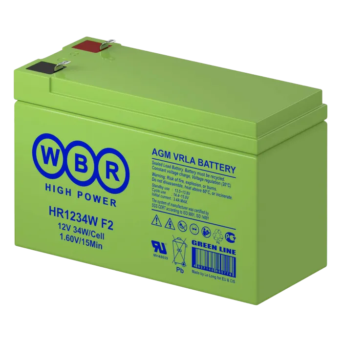 WBR HR1234W F2 Аккумуляторная батарея (12В, 9Ач)