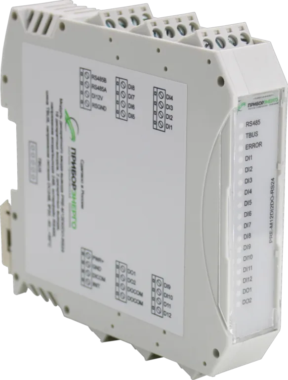 Модуль дискретного ввода-вывода PRE-M-12D.Е24-2DO.GL-RS24 (Приборэнерго)