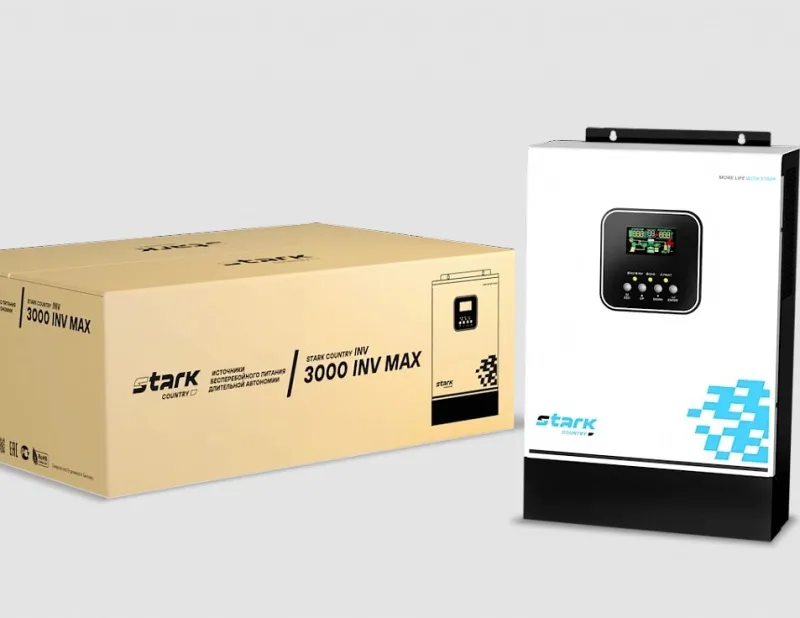Stark Country 3000 INV MAX ИБП (3000 ВА/3000 Вт) напряжение АКБ 24В