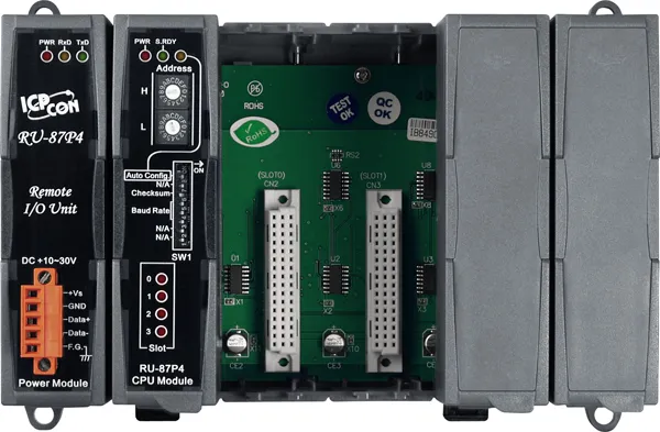 ICP-CON RU-87P4-G Корзина расширения с 4 слотами для установки модулей ввода/вывода последовательной шины (RS-485)