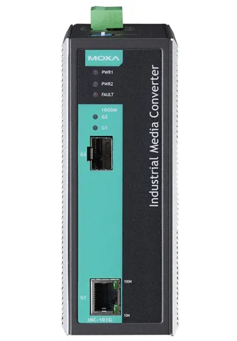 МОХА IMC-101G Медиаконвертер Gigabit Ethernet 10/100/1000BaseTX в 1000BaseSX/LX/LHX/ZX в металлическом корпусе