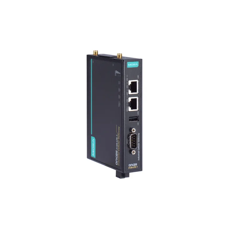 MOXA ONCELL 3120-LTE-1-EU LTE-модем с 2 слотами для SIM-карт, 2 Ethernet-портами, 1 портом RS-232/422/485