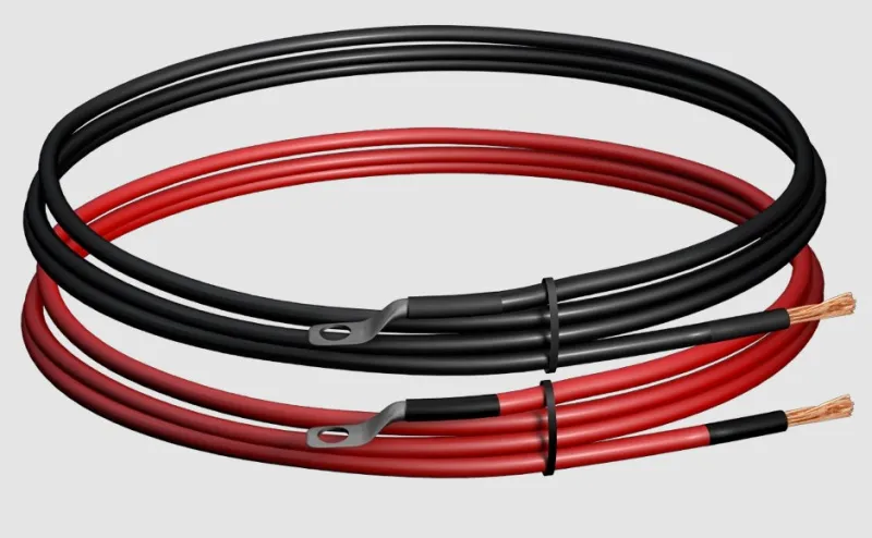 Кабель АКБ 2000мм, STARK, 25мм2,М8-необжат, красн.черн. (для INV LT)