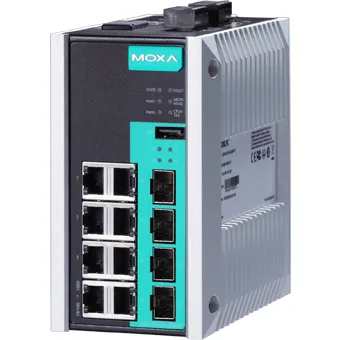 MOXA EDS-G512E-4GSFP Управляемый коммутатор 8 x 10/100/1000BaseTX, 4 x 100/1000Base SFP