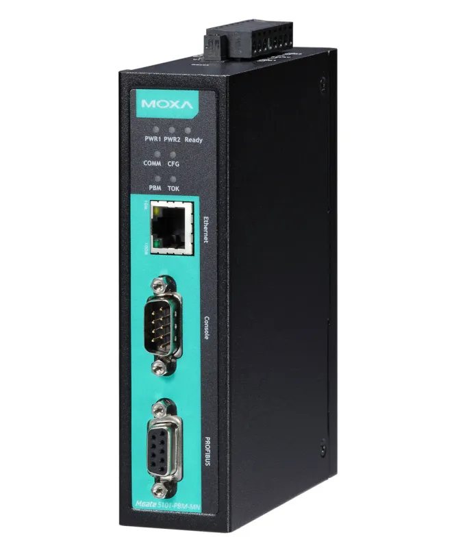 MOXA MGate 5101-PBM-MN 1-портовый преобразователь PROFIBUS в Modbus TCP в промышленном исполнении