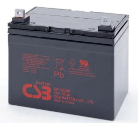 Аккумулятор CSB серии GP 12В 34 Ач (GP 12340)
