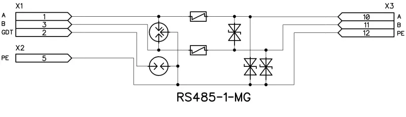 Устройства защиты от импульсных перенапряжений (УЗИП) RS485-1-MG (исп.2) (Приборэнерго)