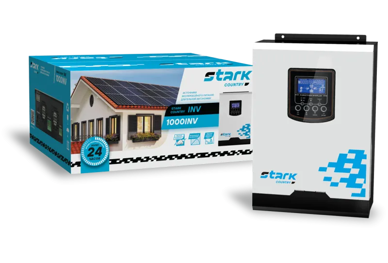 Stark Country 1000 INV ИБП (1000ВА/1000Вт) АКБ 12В  Батареи в комплект не входят