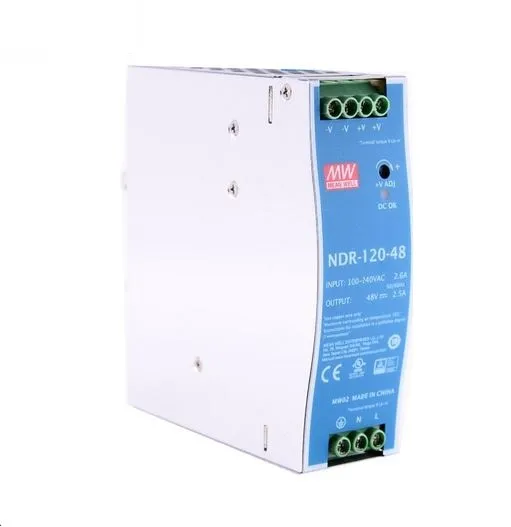 NDR-120-48 Mean Well Блок питания (AC/DC, монтаж DIN-рейку, 48В, 2.5А)
