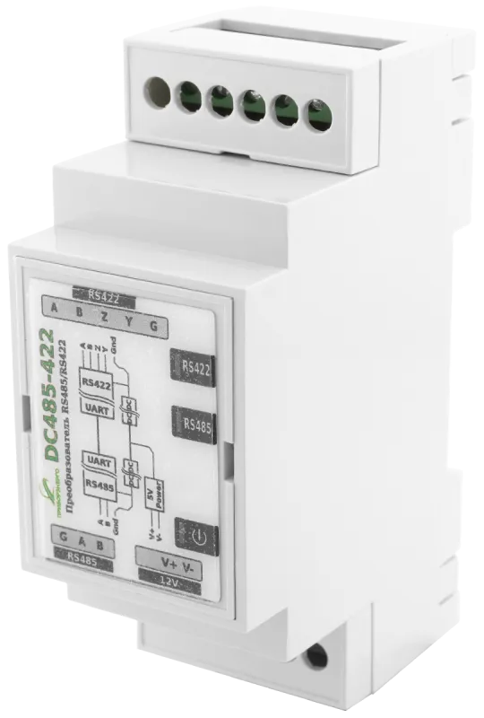 Преобразователь RS485-RS422 DC485-422 (Исполнение 12В) (Приборэнерго)