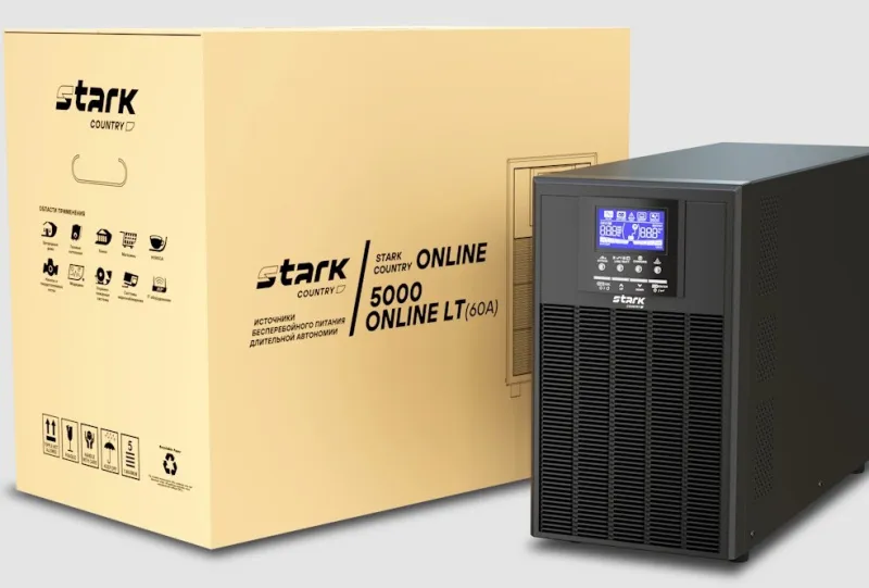 Stark Country 5000 online LT 60A ИБП (5000ВА/5000Вт) АКБ 48 В Батареи в комплект не входят