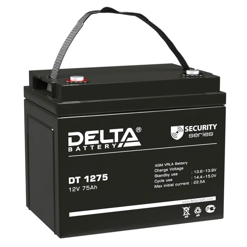 Delta DT 1275 Аккумуляторная батарея (12В, 75Ач)