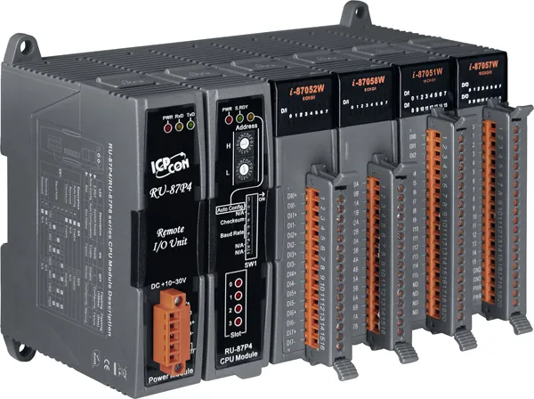 ICP-CON RU-87P4-G Корзина расширения с 4 слотами для установки модулей ввода/вывода последовательной шины (RS-485)