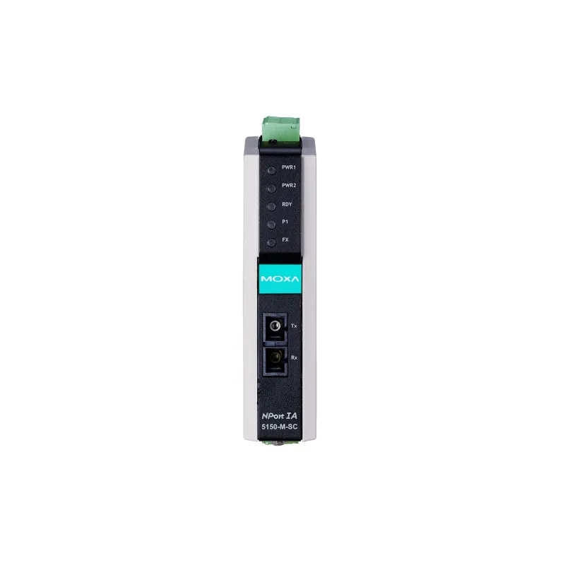 MOXA NPort IA-5150-M-SC 1-портовый преобразователь RS-232/422/485 в Ethernet с многомодовым оптоволоконным сетевым интерфейсом