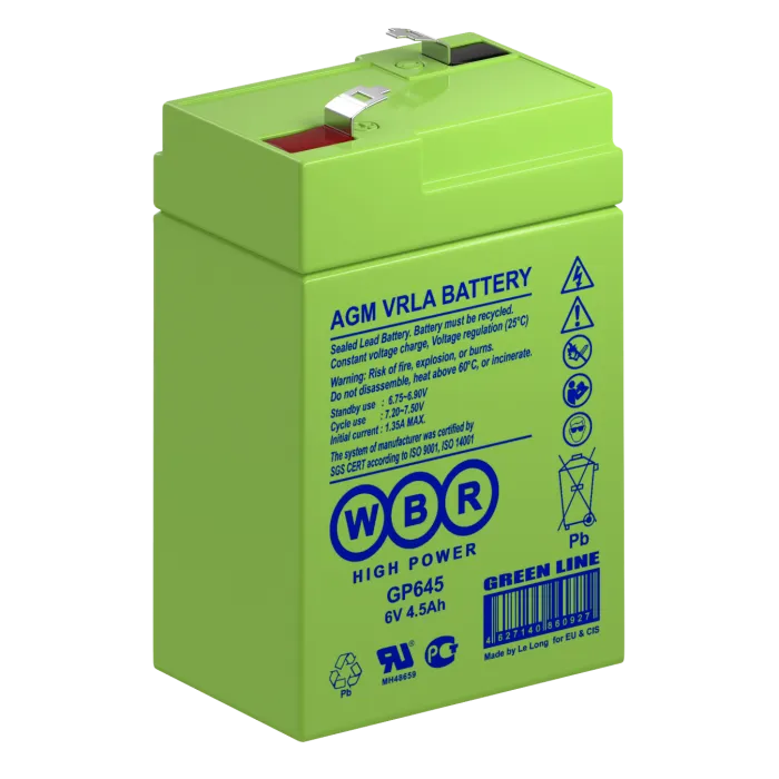 WBR GP 645 Аккумуляторная батарея (6В, 4.5Ач)