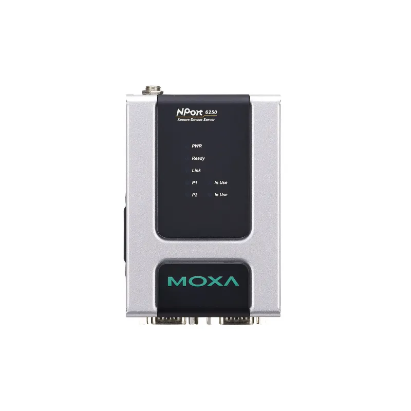 MOXA NPort 6250 2-портовый асинхронный сервер RS-232/422/485 в Ethernet с расширенным набором функций 