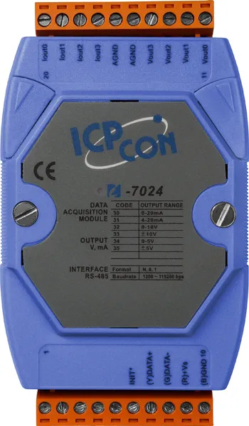 ICP-CON I-7024 4-канальный модуль аналогового вывода