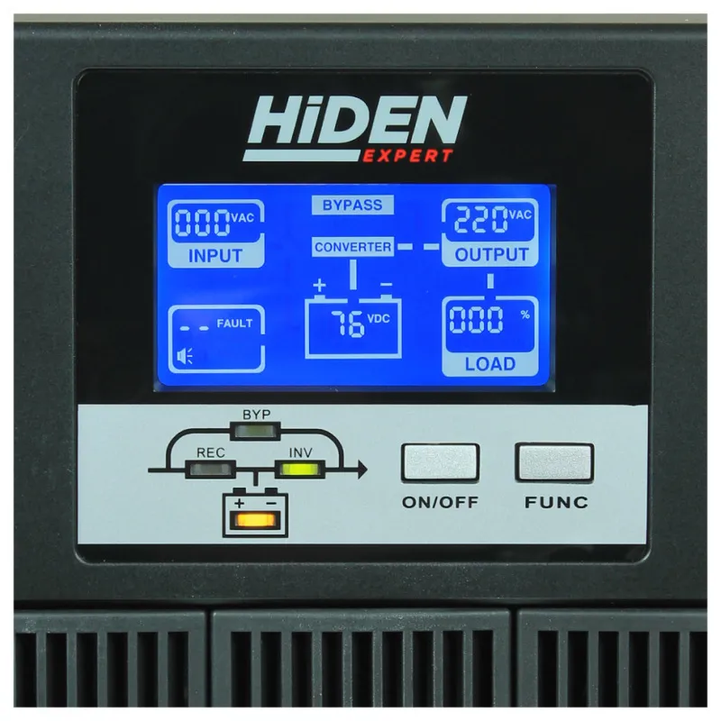 ИБП HIDEN EXPERT UDC9201S, встроенные АКБ в корпусе (3х9А/ч), 1 kVA/0,9 kW (PF=0,9)