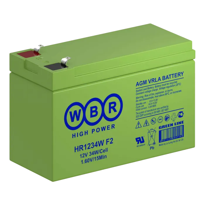 WBR HR1234W F2 Аккумуляторная батарея (12В, 9Ач)