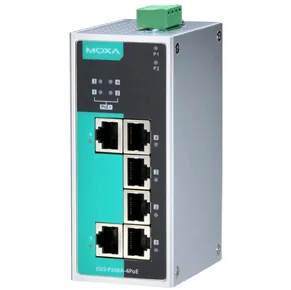 MOXA EDS-P206A-4POE Коммутатор 6 x 10/100BaseTX, 4 из них с PoE IEEE 802.3af/at