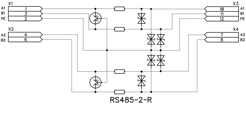 RS485-2-R (исп.2) Устройства защиты от импульсных перенапряжений (УЗИП) (Приборэнерго)