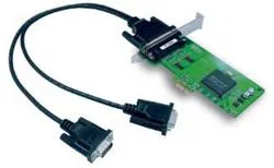 MOXA CP-102EL-DB9M 2-портовая плата RS-232 для шины PCI Express