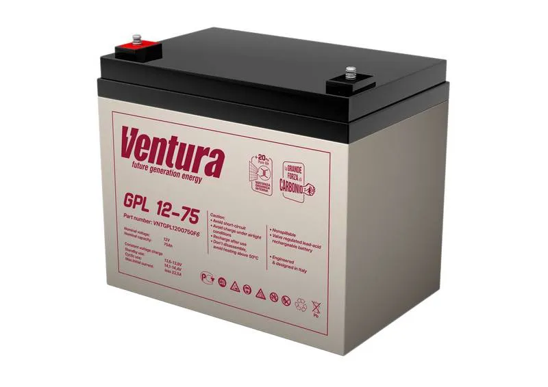 Ventura GPL 12-75 Аккумуляторная батарея (12В, 75Ач)