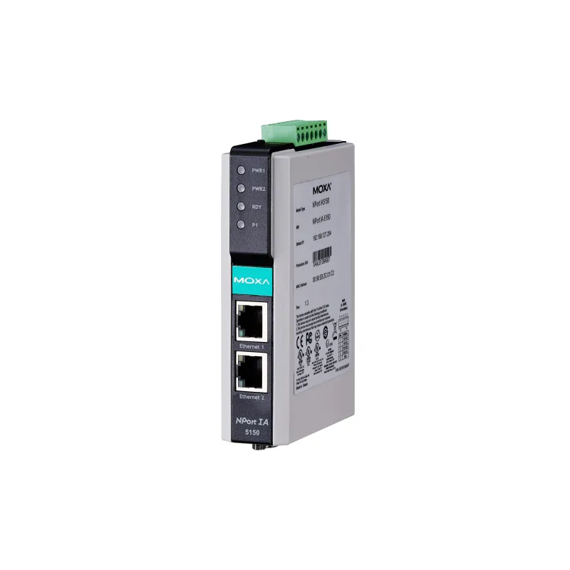 MOXA Nport IA-5150 1-портовый асинхронный сервер RS-232/422/485 в Ethernet