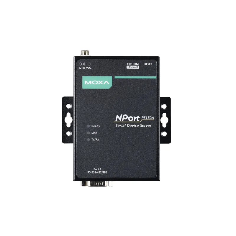 MOXA NPort P5150A-T 1-портовый сервер RS-232/422/485 в Ethernet с возможностью питания через Ethernet (PoE, стандарт IEEE 802.3af) с расширенным диапазоном температур