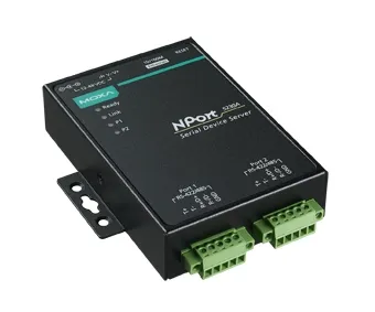 MOXA NPort 5230A 2-портовый усовершенствованный асинхронный сервер RS-422/485 в Ethernet