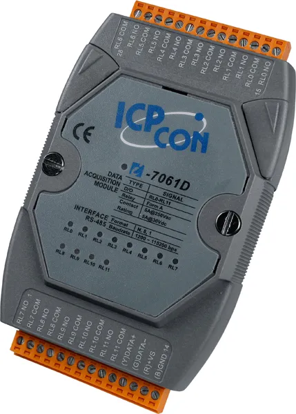ICP-CON I-7061D 12-канальный модуль релейного вывода с индикацией
