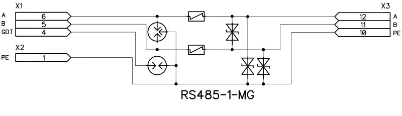 Устройства защиты от импульсных перенапряжений (УЗИП) RS485-1-MG (исп.1) (Приборэнерго)