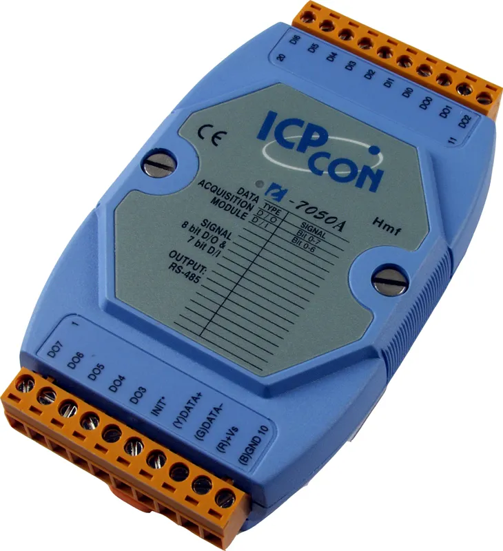 ICP-CON I-7050A 7-канальный модуль дискретного ввода и 8-канальный дискретного вывода без изоляции