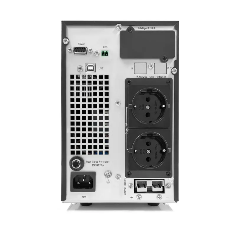 ИБП HIDEN UDC9201H-24 EXPERT, внешние акб=24В (2 АКБ), ЗУ 8A, 1 kVA/0,8 kW (PF=0,8)