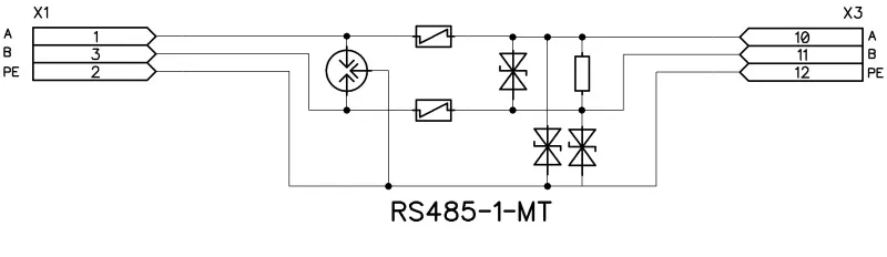 Устройства защиты от импульсных перенапряжений (УЗИП) RS485-1-MT (исп.2) (Приборэнерго)