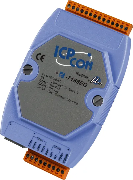 ICP-CON I-7188EG Программируемый компактный контроллер с процессором 40 МГц и опцией ISaGRAF-3