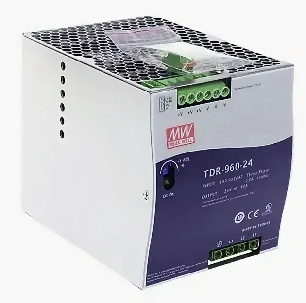 TDR-960-24 Mean Well Блок питания (AC/DC, монтаж DIN-рейку, 24В, 40А)