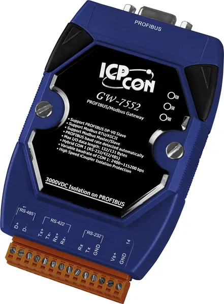 ICP-CON GW-7552-B PROFIBUS/Modbus Gateway