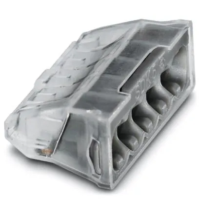 3240165 5-полюсная безвинтовая клемма для подсоединения проводников без инструмента JBC сечение  0,5-2,5 мм²