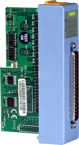 ICP-CON I-8042 Модуль с 16 каналами DO (sink, source, открытый коллектор) и 16 DI (sink, source, влажный) с изоляцией, низкий профиль, параллельная шина