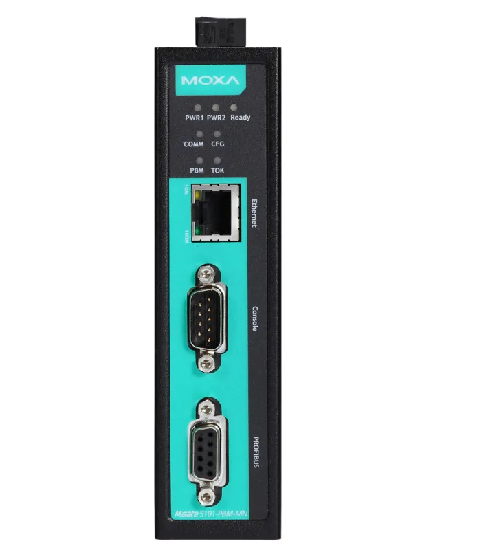 MOXA MGate 5101-PBM-MN 1-портовый преобразователь PROFIBUS в Modbus TCP в промышленном исполнении