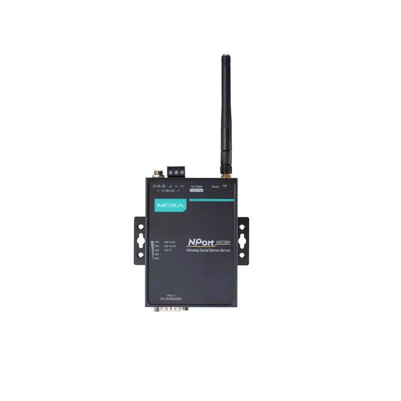 MOXA NPort W2150A-EU 1-портовый сервер RS-232/422/485 в беспроводный Ethernet Wi-Fi IEEE 802.11a/b/g