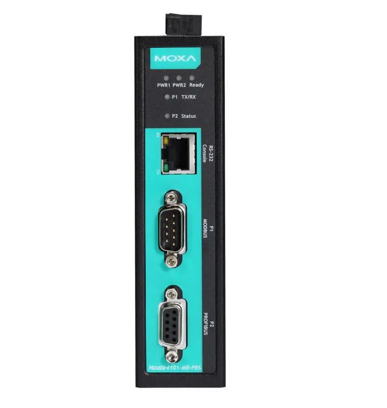 MOXA MGate 4101-MB-PBS 1-портовый преобразователь Modbus RTU/ASCII в PROFIBUS в промышленном исполнении