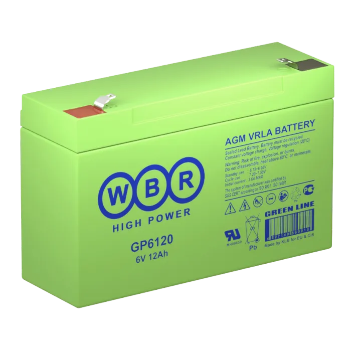 WBR GP 6120 Аккумуляторная батарея (6В, 12Ач)