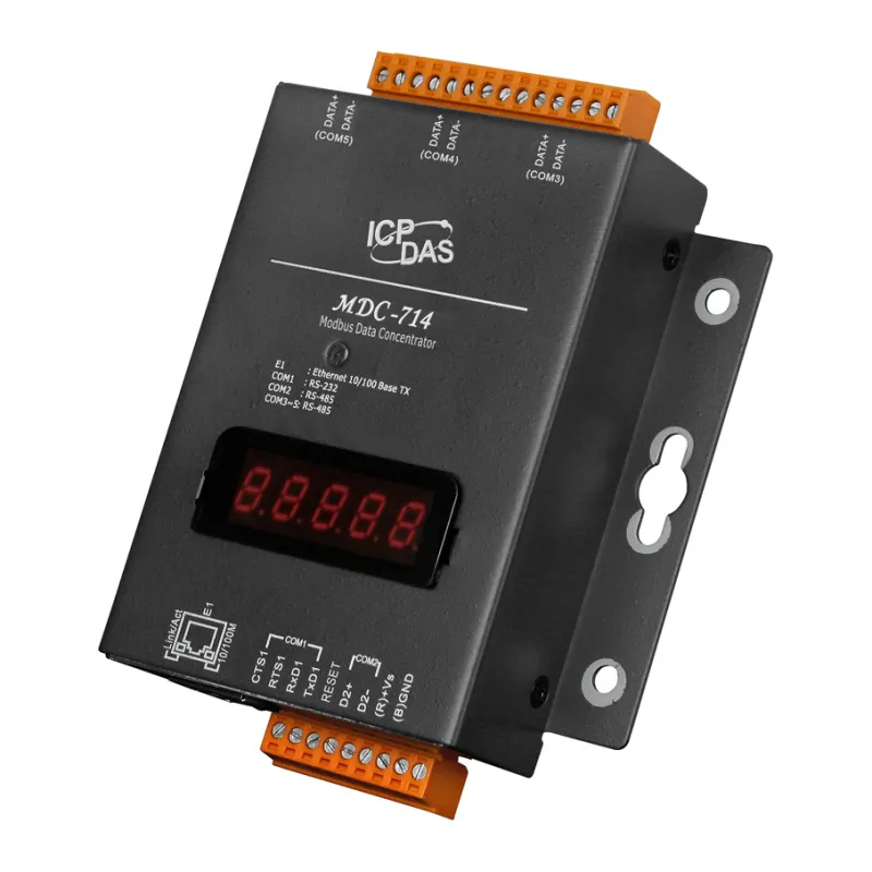 ICP-CON MDC-714 CR Концентратор данных Modbus data concentrator with 1x Ethernet and 1 x RS-232, 4 x RS-485