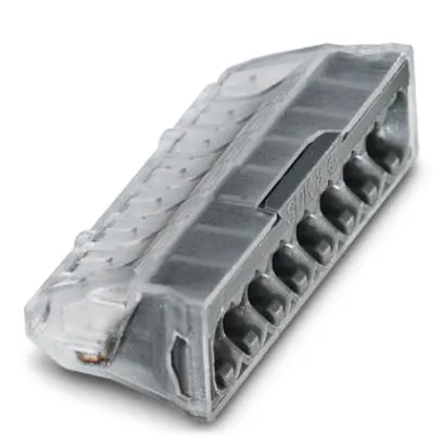 3240166 8-полюсная безвинтовая клемма  для подсоединения проводников без инструмента, JBC сечение 0,5-2,5мм