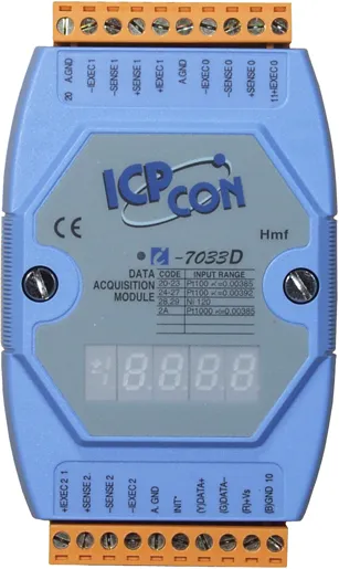 ICP-CON I-7033D 3-канальный модуль ввода с терморезистором