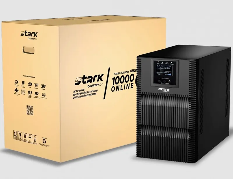 Stark Country 10000 online ONE 12A ИБП (10000ВА/10000Вт) АКБ 192-240В Батареи в комплект не входят
