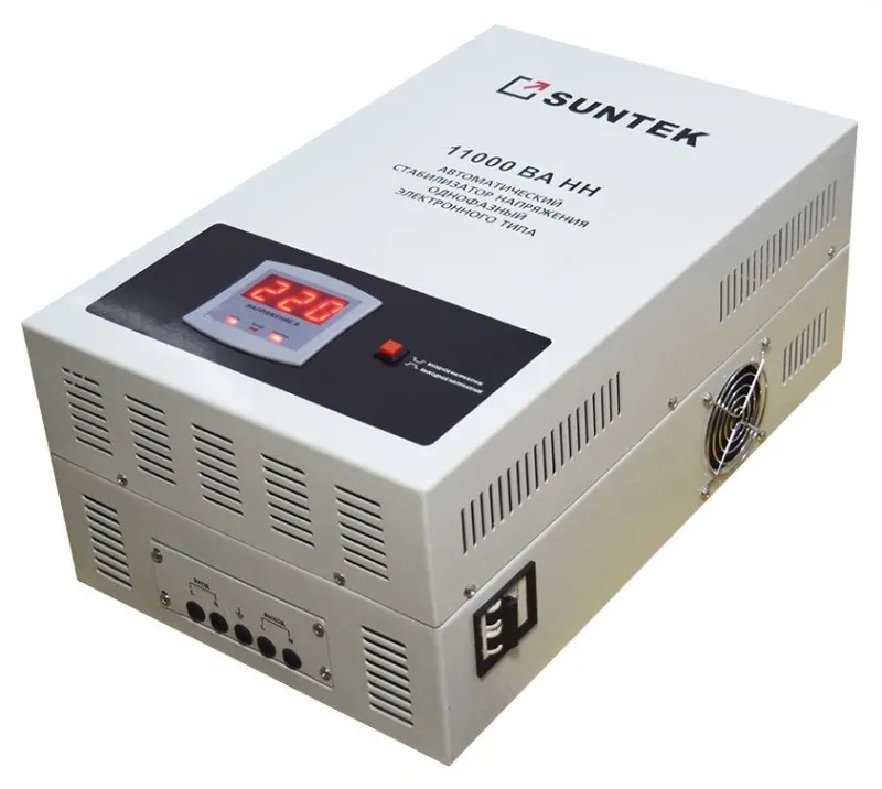 SUNTEK НН 11000 ВА, 90-285В Стабилизатор напряжения релейный. Рабочий диапазон 90-285 Вольт