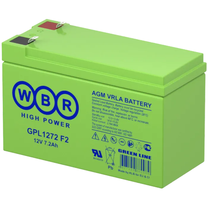 WBR GPL 1272 F2 Аккумуляторная батарея (12В, 7.2Ач)